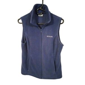 Fleece Vest Columbia Outdoor Wear Layering Athleisure Streetwear Zip Navy M